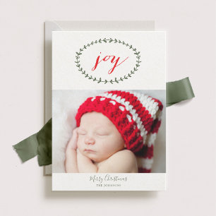 Pure Joy Holiday Photo Card
