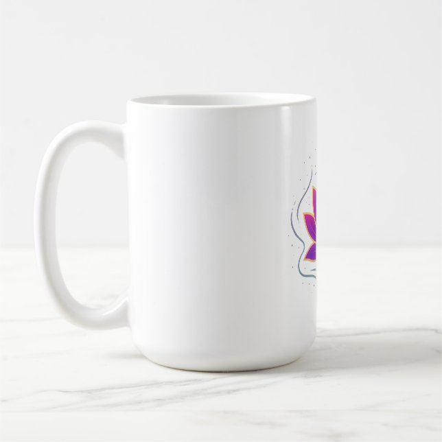 Pure Lotus Flower Yoga Mug | Meditation & Calm Tea (Left)