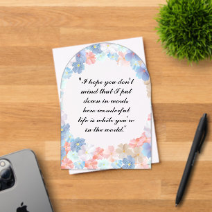 Pure love as a Flower Acrylic Invitations