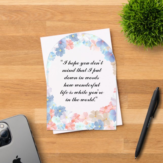 Pure love as a Flower Acrylic Invitations (Insitu (Invitation Card))