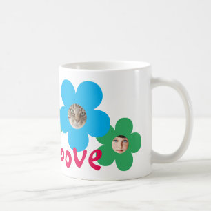 PURE LOVE FUN FLOWER FACES Fully Customisable Coffee Mug