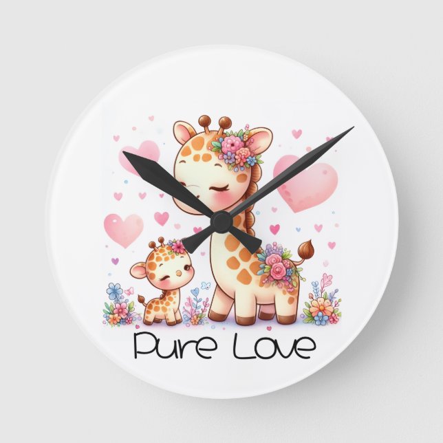 Pure Love Round Clock (Front)