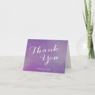 Pure Love Wedding Thank You Cards / Violet