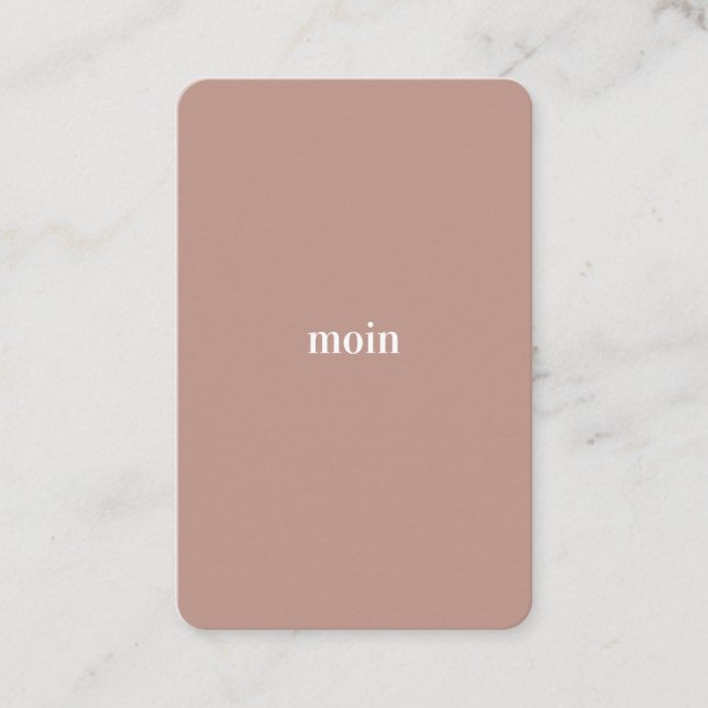 Pure Moin/Hello Business Card (Front)