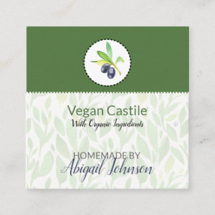 Pure Olive Oil Homemade Bath & Body Label Tag