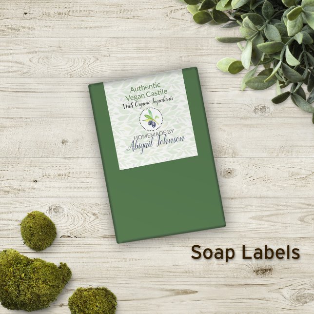 Pure Olive Oil Soap | Artisan Handmade Homemade Rectangular Sticker (Creator Uploaded)