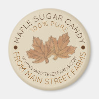 Pure Organic Maple Sugar Syrup Candy Leaf Leaves