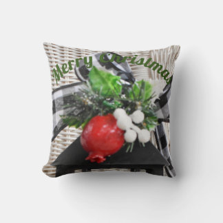 Pure Photography Throw Pillow w/ Christmas Holly
