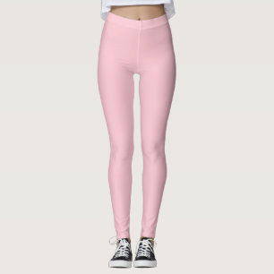 Pure Pink Solid Colour Leggings