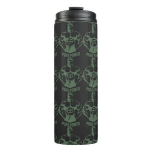Pure Power Bodybuilding Graphic - Silhouette Gym Thermal Tumbler