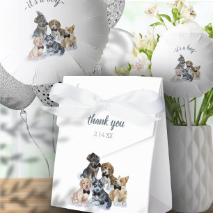 Pure Puppy   Black Tie Elegant Cute Baby Shower Favour Box