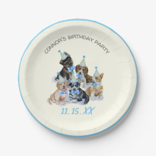 Pure Puppy   Dogs Theme Birthday Party Supplies Paper Plate