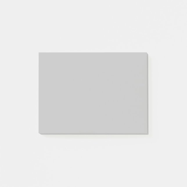 Pure Silver Solid Colour Post-it Notes (Front)