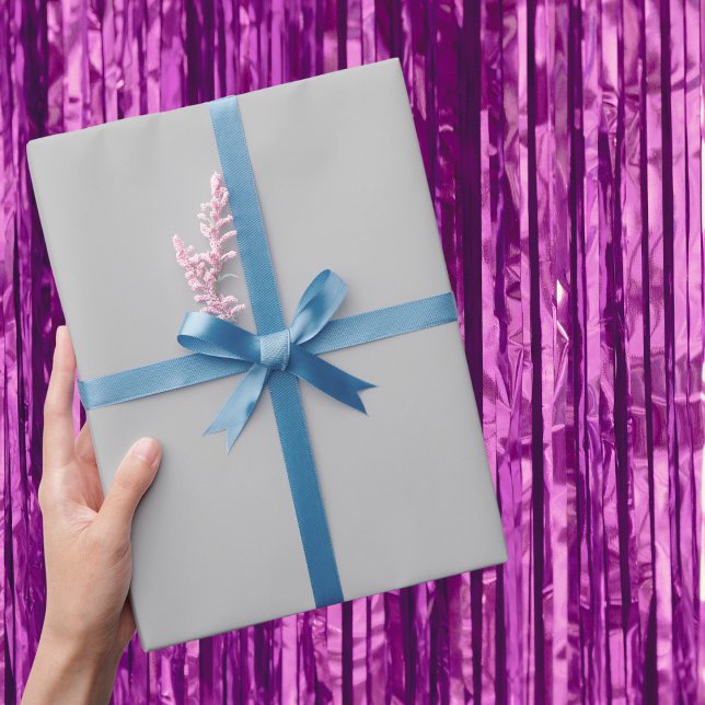 Pure Silver Solid Colour Wrapping Paper (Creator Uploaded)