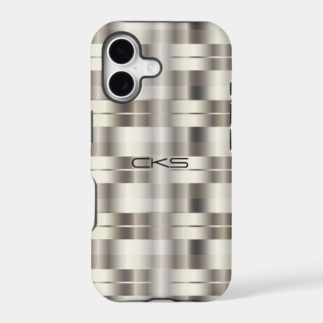 Pure Silver Stripes | Monogrammed (Back)