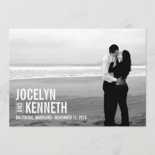 Pure Simplicity Save The Date Card