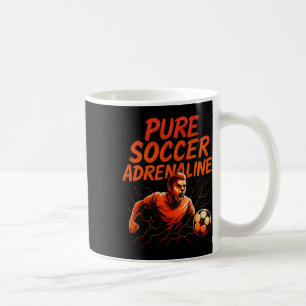 Pure Soccer Adrenaline Graffiti Soccer Fan Gear De Coffee Mug