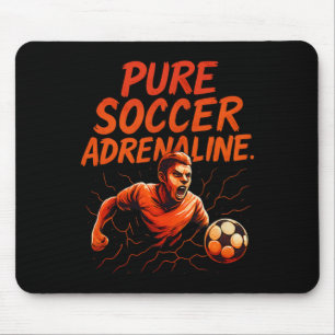 Pure Soccer Adrenaline Graffiti Soccer Fan Gear De Mouse Pad