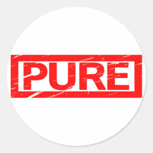 Pure Stamp Classic Round Sticker
