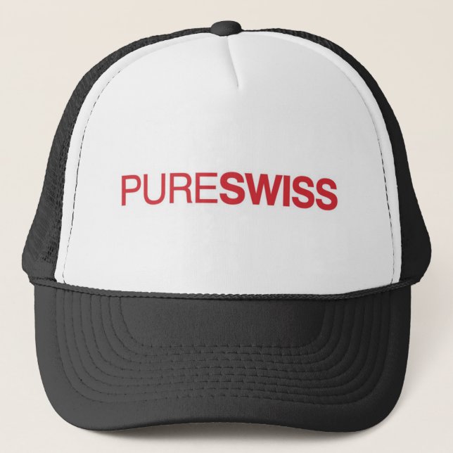 PURE SWISS TRUCKER HAT (Front)