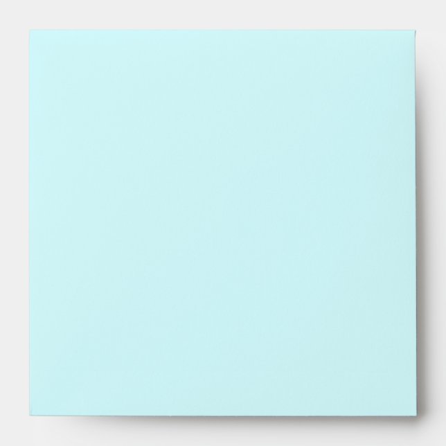 Pure Teal Blue Linen Envelopes (Front)