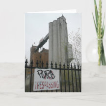 "PURE TRESPASSING" Congratulatory Card