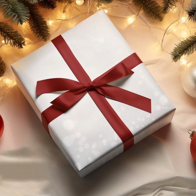 Pure White Christmas Snowflakes Wrapping Paper (Creator Uploaded)