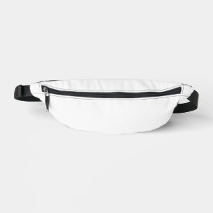 Pure White Solid Colour Bum Bags