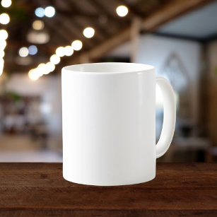 Pure White Solid Colour Coffee Mug