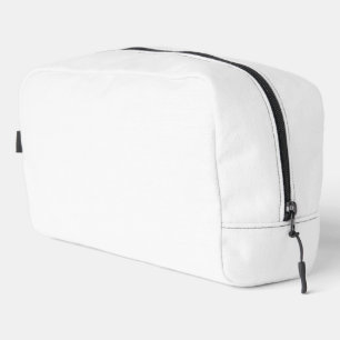 Pure White Solid Colour Dopp Kit