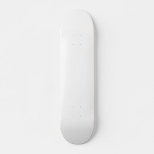 Pure White Solid Colour Skateboard
