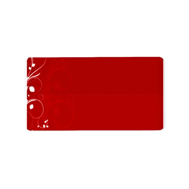 Pure white swirl on reddish background label (Front)