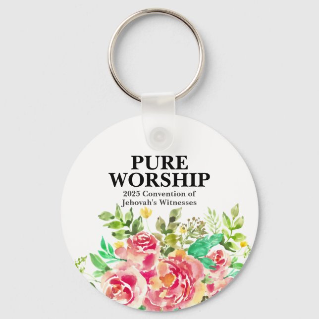 Pure Worship 2025 Convention JW Gifts Keychain (Front)