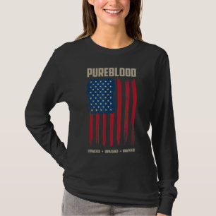 Pureblood American Flag Pure Blooded Patriot T-Shirt