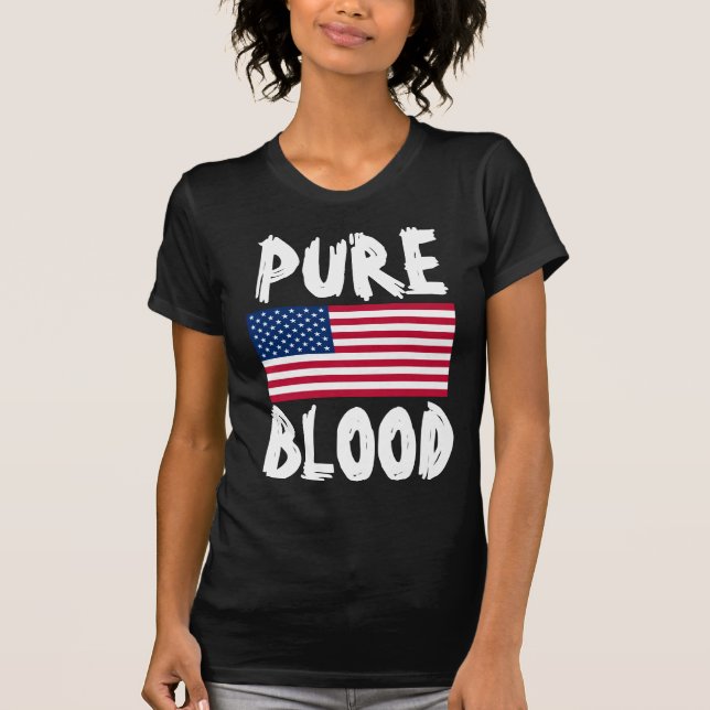 PUREBLOOD (ANTI-VAX) PATRIOTIC T-SHIRTS  (Front)