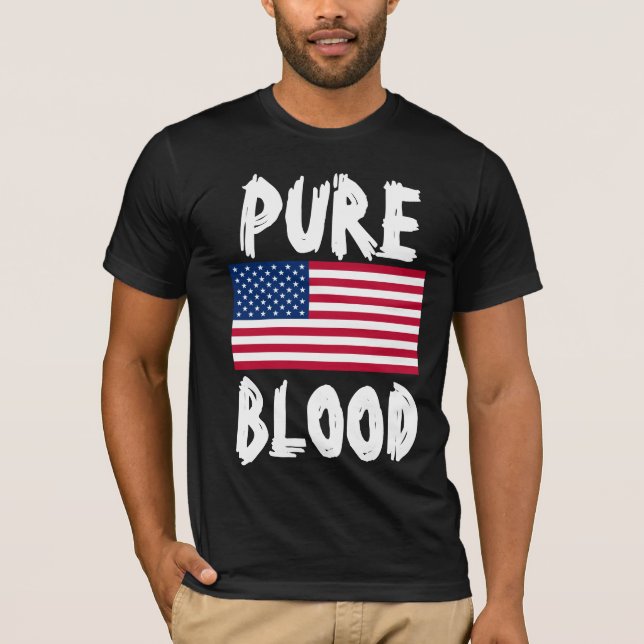 PUREBLOOD (ANTI-VAX) PATRIOTIC T-SHIRTS  (Front)
