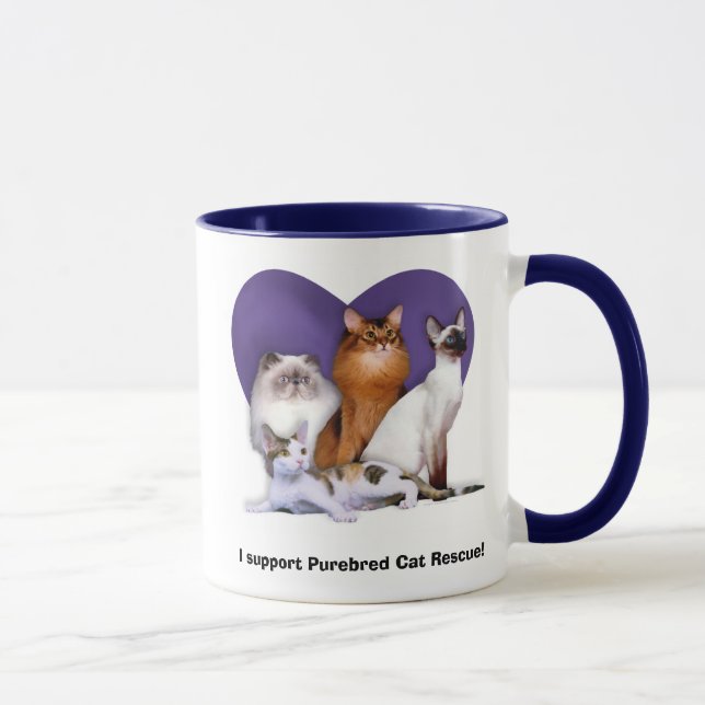 Purebred Cat Rescue Mug (Right)
