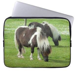 Purebred Shetland Paint Ponies Laptop Sleeve