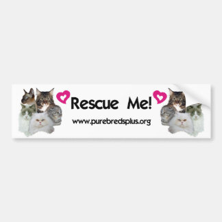 Purebreds Plus Rescue Me Bumper Sticker