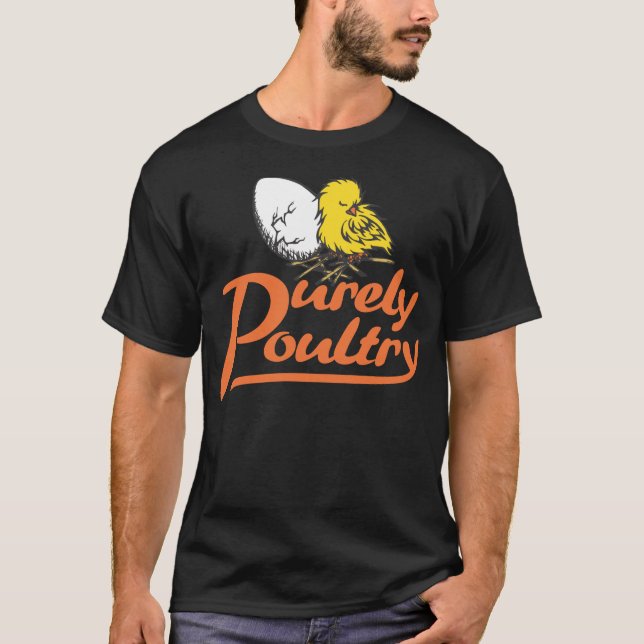 Purely Poultry Black Tshirt (Front)