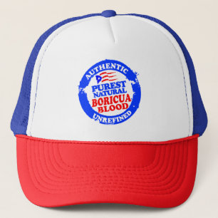 Purest Natural Boricua Blood Snap Back Trucker Hat