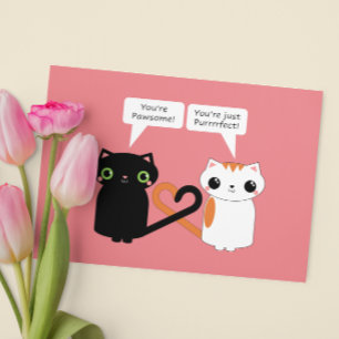 Purfect Pawsome Kitties Furever Love Card
