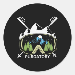 Purgatory Resort Colorado Skiing Ski Resort Souven Classic Round Sticker