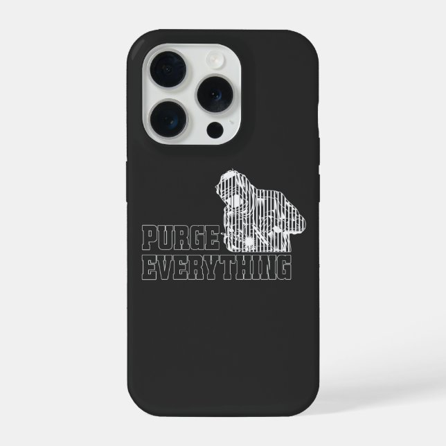 Purge Everything Funny TIG Welder Gift iPhone Case (Back)