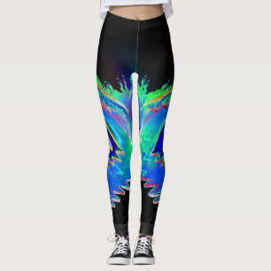 Purim פּוּרִים Vashti's mask futuristic crown Leggings