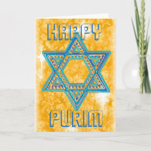 Purim celebration card
