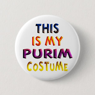 Purim Costume 6 Cm Round Badge