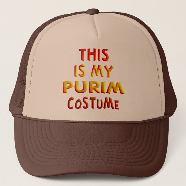 Purim Costume Trucker Hat (Front)