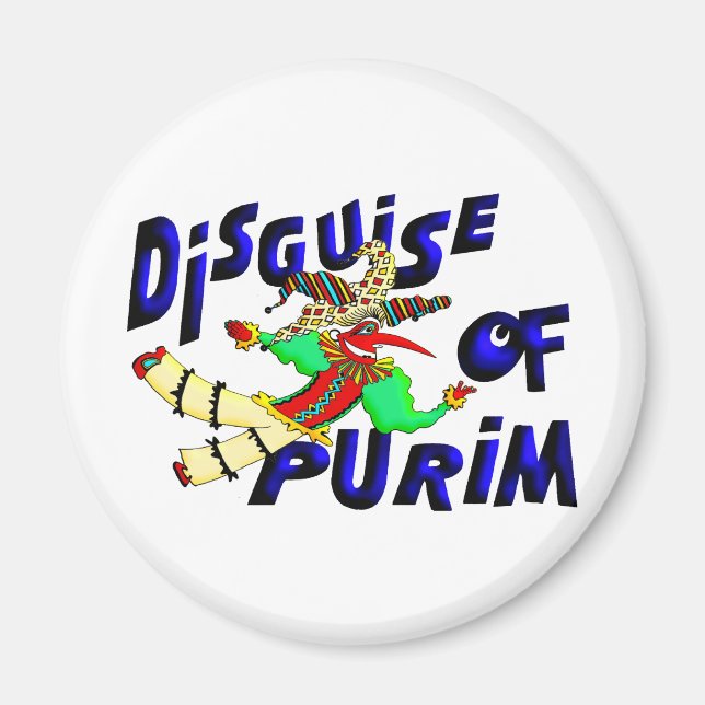 Purim Disguise Magnet (Front)