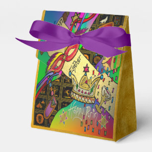 Purim Esther Celebration Dark Art Print Favour Box
